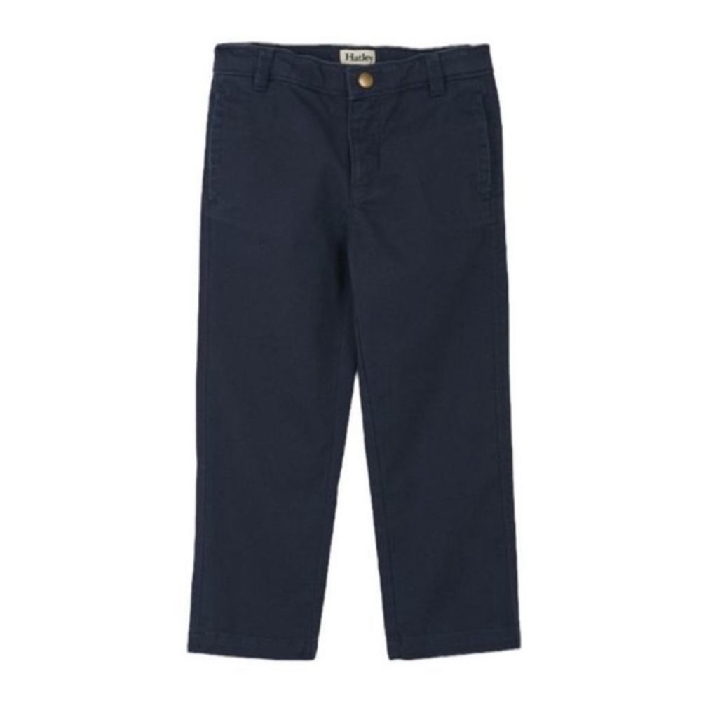 HATLEY Boys Navy Blue Stretch Twill‎ Pants Sz 6